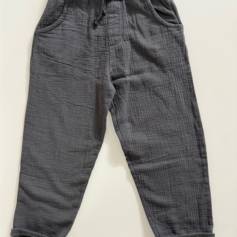 Zara Kids Gray Textured Pants
